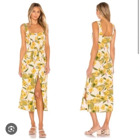 L*Space Floral Linen Blend Dress Mykonos in Ibiza - Picture 12 of 13